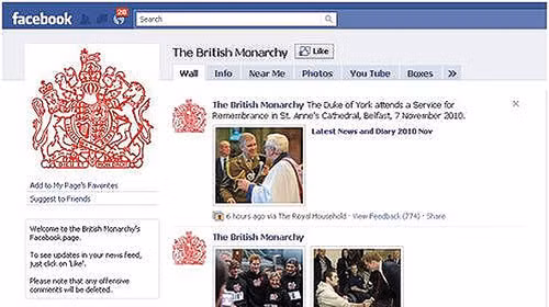 Ngay sau khi được kích hoạt, tài khoản Facebook của Nữ hoàng Elizabeth II đã thu hút 60.000 người nhấn thích trang này.