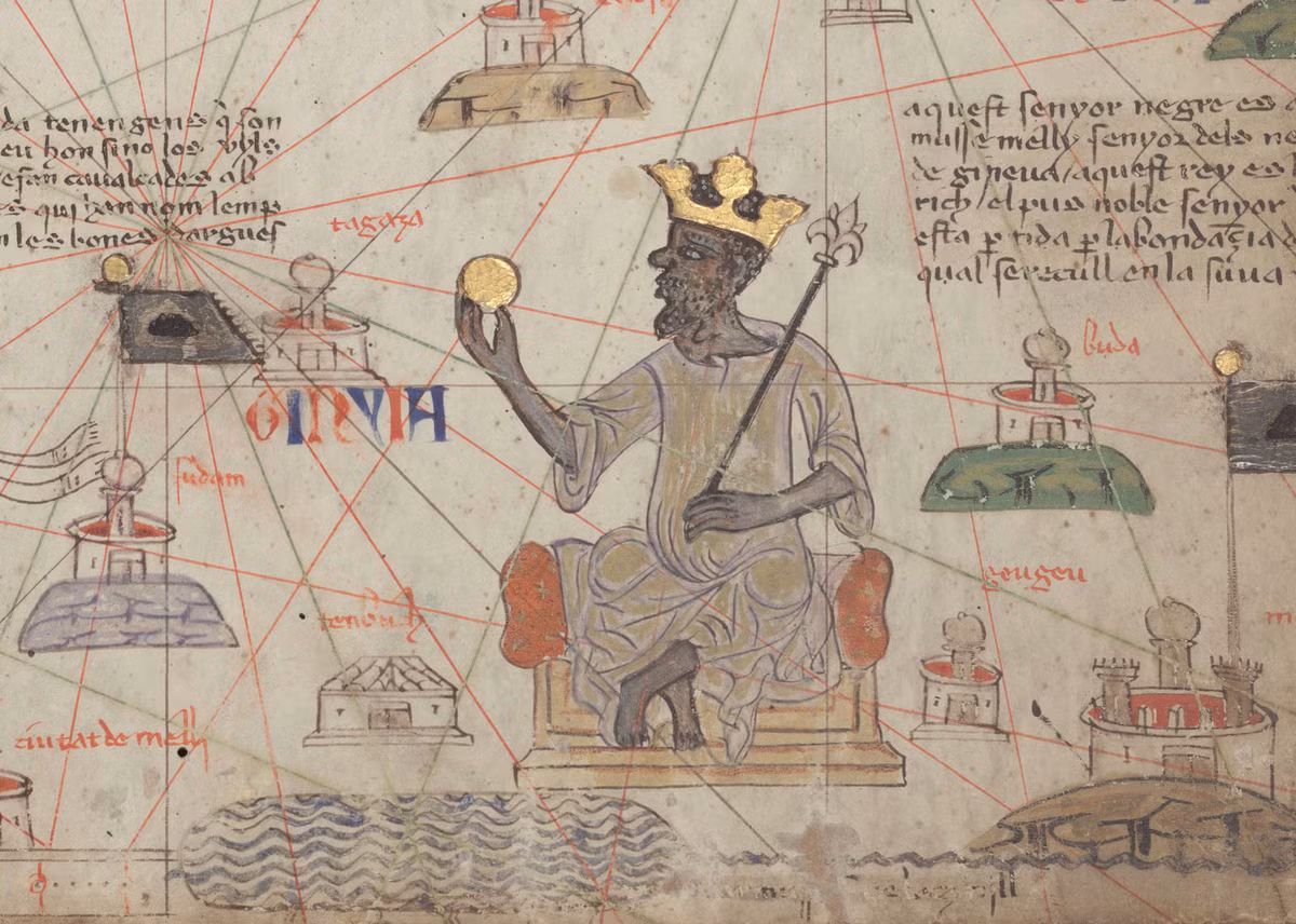 Mansa Musa (1280 - 1337) là hoàng đế thứ 10 của đế quốc Mali ở châu Phi. Trong 25 năm trị vì đất nước, ông hoàng này cai quản đế quốc Mali với lãnh thổ trải dài từ Đại Tây Dương đến Niger ngày nay. Lãnh thổ của đế quốc Mali hiện là các nước, khu vực ngày nay là: Senegal, Mali, Burkina Faso, Niger, Guinea và Bờ Biển Ngà.