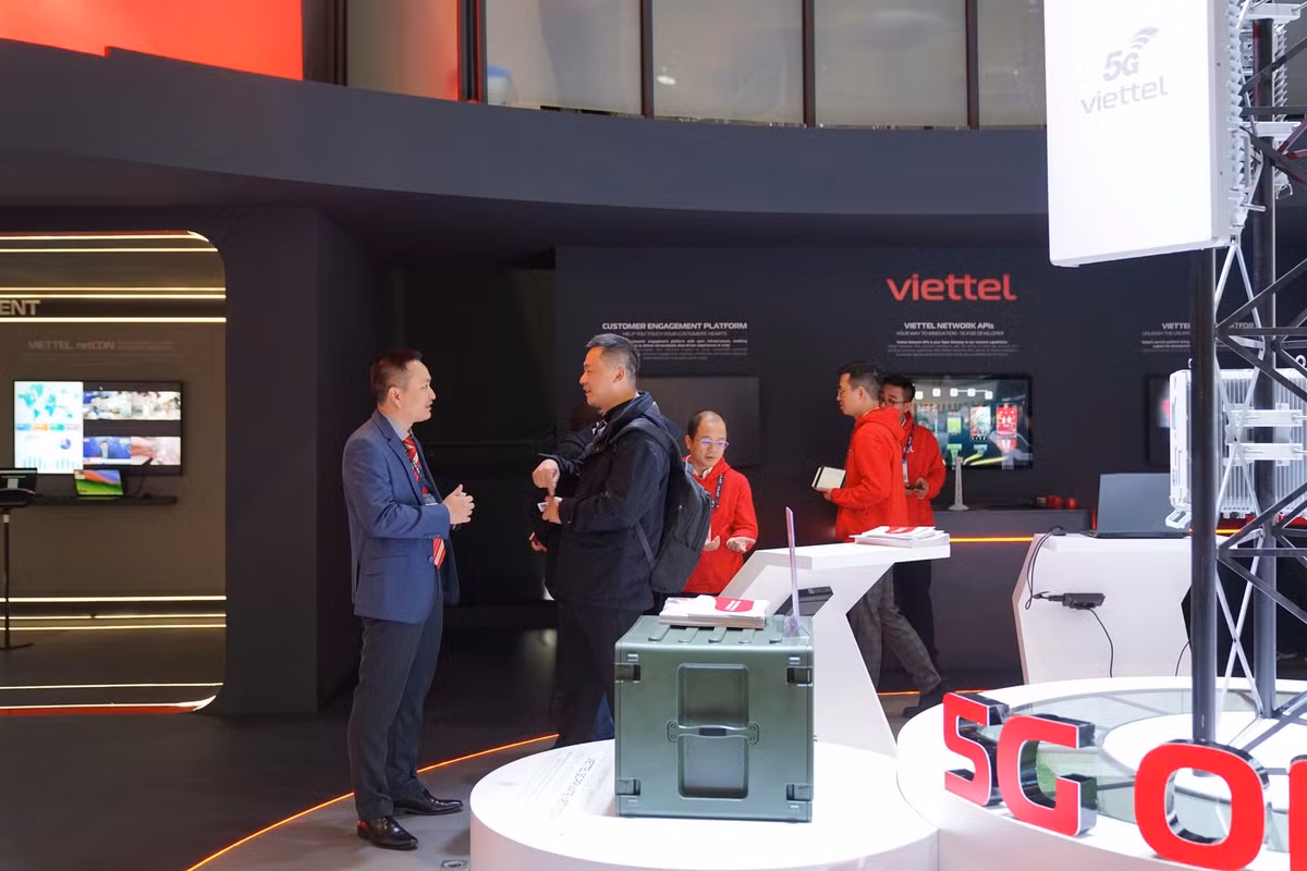 Chủ đề của Viettel tại MWC 2025 là "Sáng tạo công nghệ vì sự phát triển bền vững". (Ảnh: Viettel Group)
