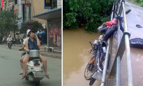 Hàng ngày, không ít lần bạn bắt gặp những hình ảnh hài hước về giao thông Việt Nam như thế này. Hàng ngày, không ít lần bạn bắt gặp những hình ảnh hài hước về giao thông Việt Nam như thế này.