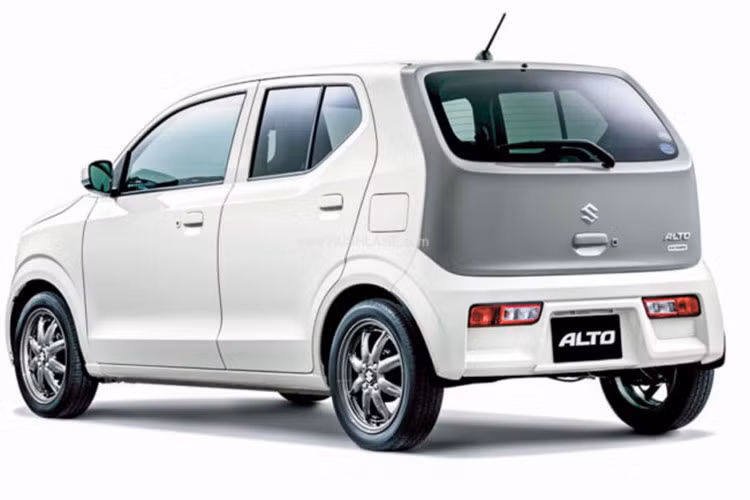 Trong khi đó, ốp gương ngoại thất lại được sơn màu giống nóc xe, mang đến thiết kế phối 2 màu thời trang hơn cho mẫu ôtô giá rẻ này. Phía sau Suzuki Alto 2022 thế hệ mới xuất hiện cụm đèn hậu nằm dọc và thiết kế cản sau đơn giản.