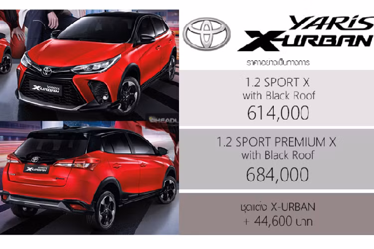 Mẫu xe crossover Yaris X-Urban 2022 sử dụng động cơ xăng 4cyl dung tích 1.2L hút khí tự nhiên (mã 3NR-FKE) cho công suất tối đa 92 mã lực tại 6.000 vòng/phút, mô-men xoắn cực đại 109 Nm tại 4.400 vòng/phút. Sức mạnh được truyền xuống cầu trước, thông qua hộp số tự động biến thiên vô cấp Super CVT-i. Xe sở hữu kích thước DxRxC lần lượt: 4.165 x 1730 x 1500 mm. Đi cùng với chiều dài cơ sở 2.550 mm.