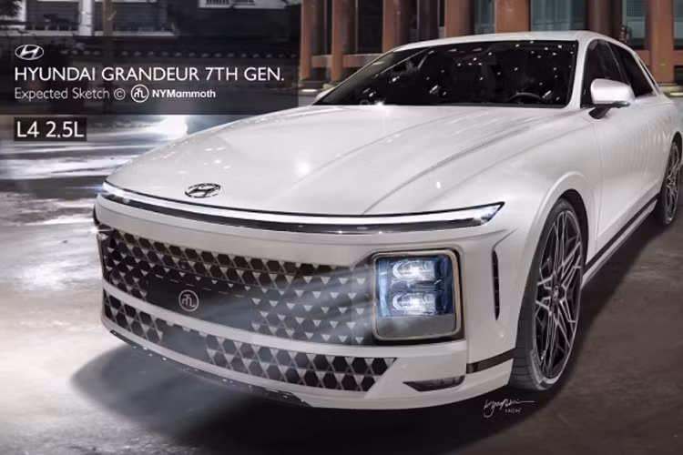Theo một số nguồn tin, Hyundai Grandeur thế hệ thứ 7 sẽ có mã hiệu là GN7, với thiết kế lấy cảm hứng từ thế hệ đầu tiên, kết hợp giữa sự hoài cổ và tương lai cùng những tính năng công nghệ mới nhất hiện nay. Bên cạnh đó, đây cũng là lần đầu tiên trong lịch sử mà Grandeur sở hữu chiều dài tổng thể vượt quá 5.000mm, đạt 5.015mm.