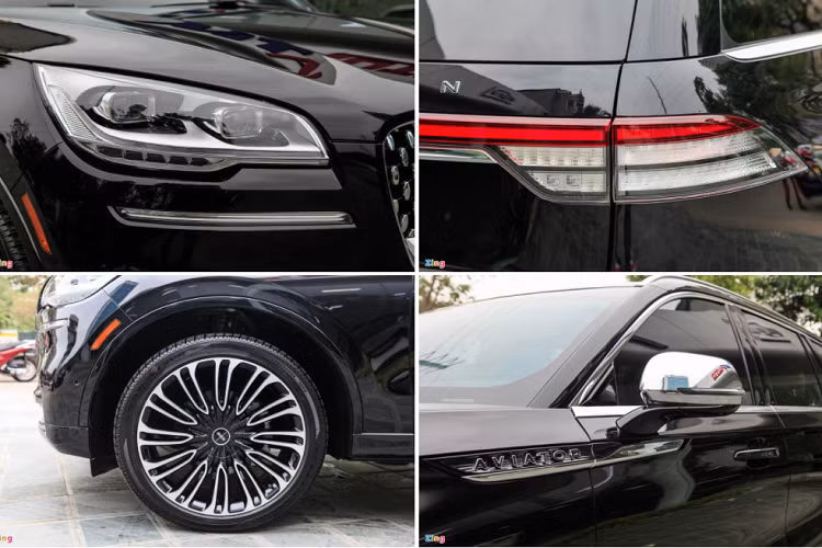 Tương tự đa số SUV Mỹ, Lincoln Aviator có ngoại hình hầm hố, cứng cáp, với nhiều phần mạ, ốp kim loại ở lưới tản nhiệt, viền cửa kính, gương chiếu hậu và cản trước/sau.