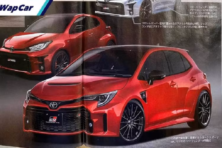 Nếu những bức ảnh này là thật, Toyota GR Corolla Sport 2022 mới sẽ được thừa hưởng nhiều yếu tố thiết kế của GR Yaris, bao gồm vòm bánh trước kiểu "ma trận chức năng" và ốp vòm bánh sau rộng hơn. Tuy nhiên, GR Corolla Sport chắc chắn sẽ có kích thước lớn hơn so với chiếc hatchback GR Yaris nhỏ gọn.