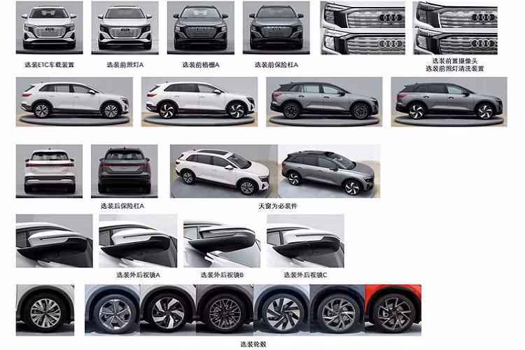 Về truyền động, các bức ảnh trên Bộ Công nghiệp và Công nghệ Thông tin Trung Quốc cho thấy Q5 e-tron sẽ có 3 tùy chọn động cơ, bao gồm bản 35 e-tron 177 mã lực và 40 e-tron 201 mã lực. Cả 2 đều sử dụng một động cơ điện duy nhất đặt phía sau và dẫn động cầu sau.