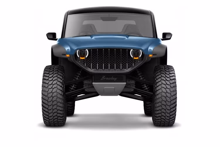 Vanderhall Brawley sở hữu cabin 4 chỗ ngồi với thiết kế tối giản, cùng nhiều tính năng như mái có thể tháo rời, ghế tích hợp sưởi, cần gạt nước kính chắn gió và điều hòa nhiệt độ.