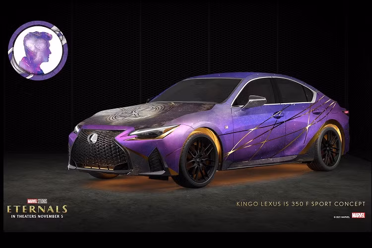 Từ đoạn quảng cáo ngắn này, Lexus nhận thấy Kingo không thể là siêu anh hùng duy nhất có được một chiếc xe hơi phù hợp với mình. Do đó, mỗi Eternals sau đó đều đã nhận được chiếc xe thể thao hạng sang Lexus cho riêng mình, tất cả đều đi kèm với hệ thống đèn chiếu sáng màu vàng phát ra từ mặt lưới tản nhiệt và gầm xe. Sự có mặt của tia ánh sáng vàng này là đại diện cho nguồn năng lượng đặc trưng của mỗi siêu anh hùng trong bộ phim “Eternals”.