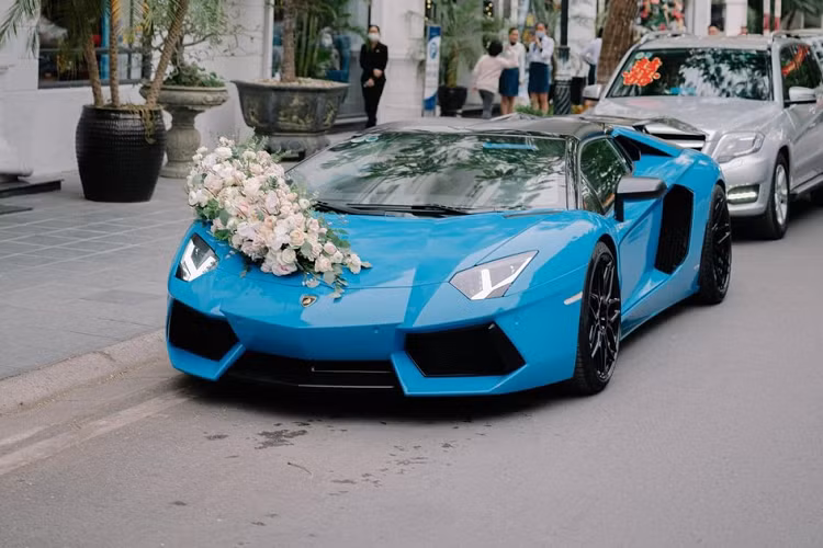 Được biết, đây là 1 trong 4 chiếc siêu xe mui trần Lamborghini Aventador LP700-4 Roadster được mang về Việt Nam nhưng lại là chiếc đầu tiên xuất hiện. Nguyên bản xe có màu sơn đỏ nhưng nay đã được chủ nhân dán thay đổi màu áo sang xanh ngọc. Trước đó chiếc xe này có các bộ áo khác nhau như đen nhám, crôm, cánh gián...