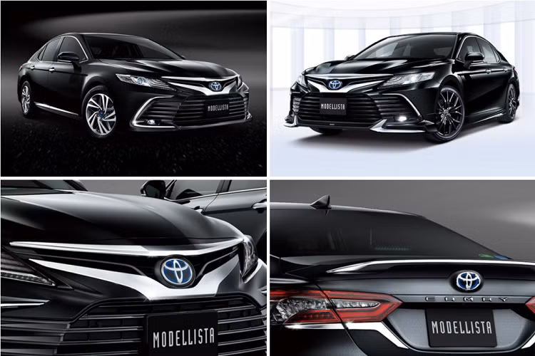 Gói Smart Shine cho Toyota Camry 2021 bổ sung thêm nhiều chi tiết chrome ở ngoại thất, mang đến vẻ ngoài cao cấp hơn cho xe. Chúng bao gồm lưới tản nhiệt, viền cửa, cản sau và cánh gió sau. Gói này cũng bao gồm mâm xe hợp kim nhôm 17 inch.