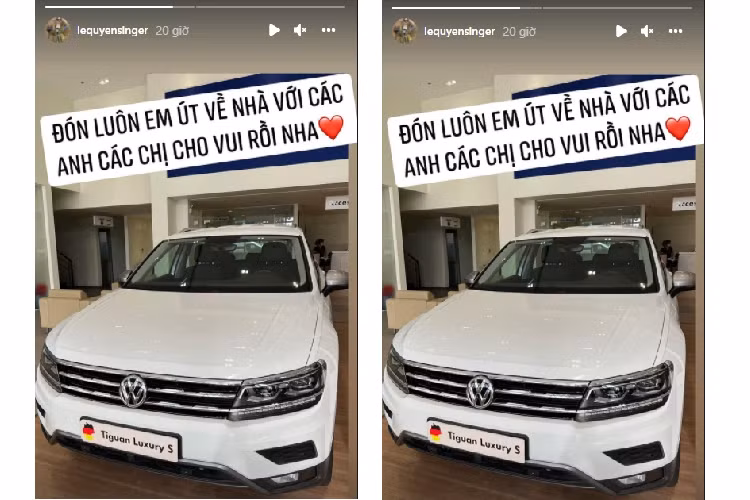 Mới đây, nữ ca sĩ Lệ Quyên đã chia sẻ về việc mình tậu chiếc xe SUV khá nổi tiếng của hãng xe Đức là Volkswagen Tiguan Luxury S 2021 mới và ngay lập tức đã nhận được sự quan tâm không nhỏ của cộng đồng mạng. Trước đó, vợ cũ của doanh nhân Đức Huy đã bị bắt gặp đi xem xe Volkswagen Tiguan cùng với người tình tin đồn kém mình 12 tuổi.