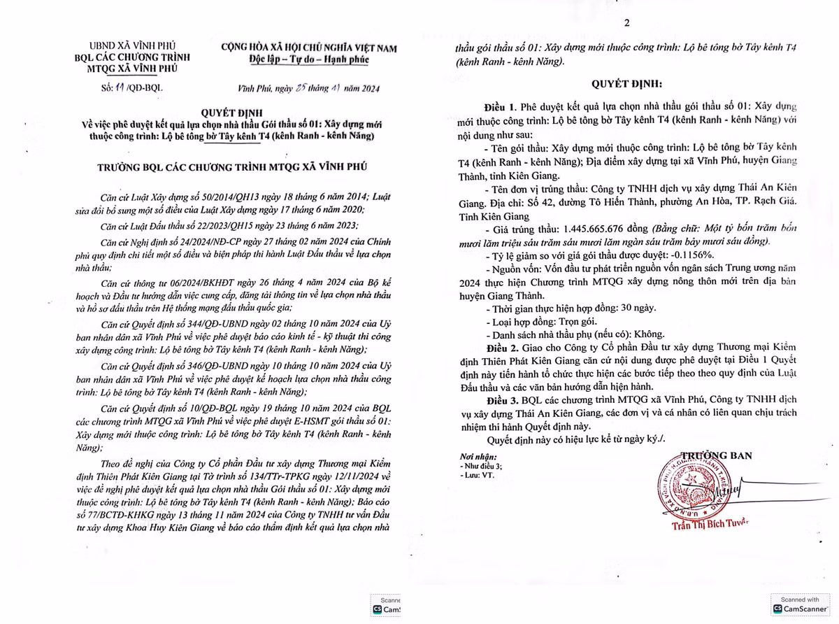 Kien Giang: Lien danh nao trung goi thau xay truong tieu hoc Vinh Thuan 1-Hinh-3