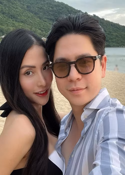 Mai Hồ và chồng Việt kiều kém 4 tuổi vẫn mặn nồng sau 7 năm gắn bó, có một cô con gái chung.