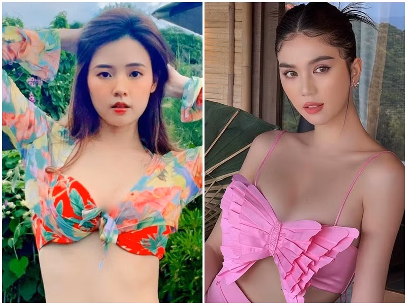 Hai người tình màn ảnh của Kiều Minh Tuấn gợi cảm không kém cạnh nhau.