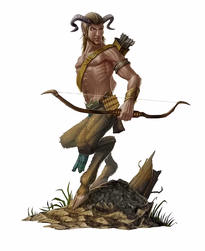 Trong truyền thuyết của người La Mã và Hy Lạp, Satyr là vị thần nửa người, nửa dê. Vị thần cai quản núi rừng, đồng cỏ này được miêu tả có diện mạo xấu xí như có sừng trên đầu, mặt đầy râu.