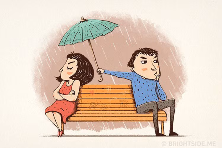 Họ vẫn quan tâm đến nhau, kể cả khi giận dỗi.