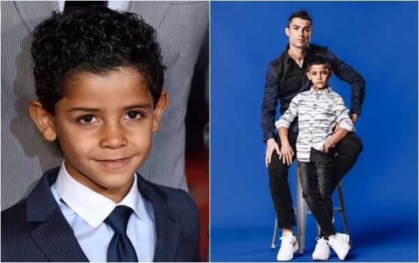 Cristiano Jr - quý tử của CR7 đã bắt đầu học cách để trở thành một quý ông lịch lãm như bố chứ không còn là cậu bé con có gương mặt bụ bẫm như ngày nào nữa.