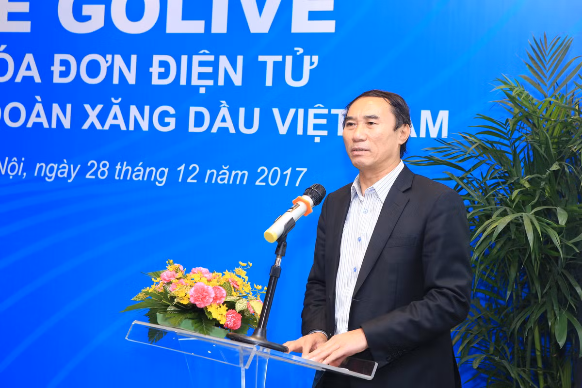 Ông Nguyễn Văn Phụng - Vụ trưởng Vụ quản lý thuế doanh nghiệp lớn, Tổng cục Thuế phát biểu tại buổi lễ.