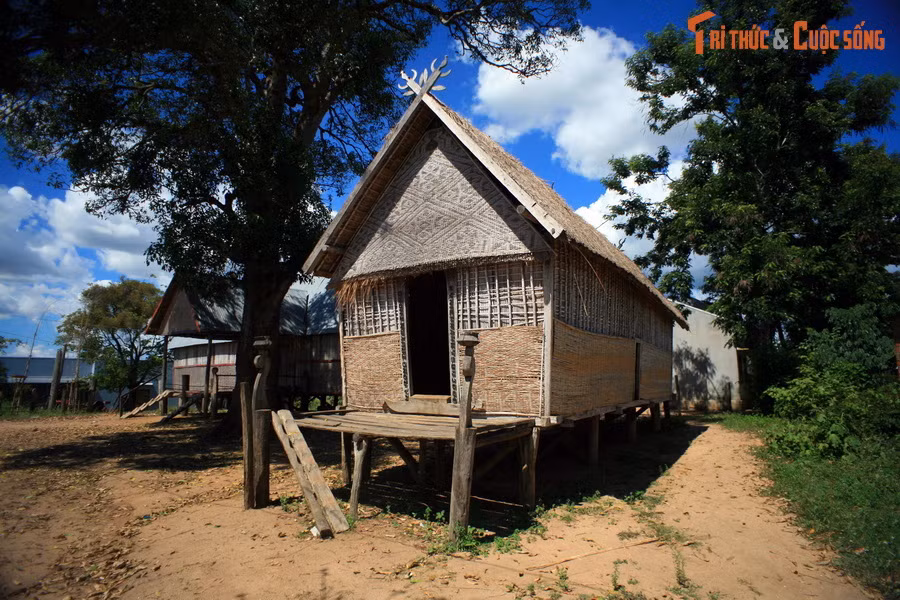Tới trung tâm xã Yang Trung, huyện Kông Chro, những vị khách đến từ miền xuôi có thể dừng chân để ghé thăm ngôi nhà sàn xinh xắn nằm bên đường, gần Ủy ban Nhân dân xã.