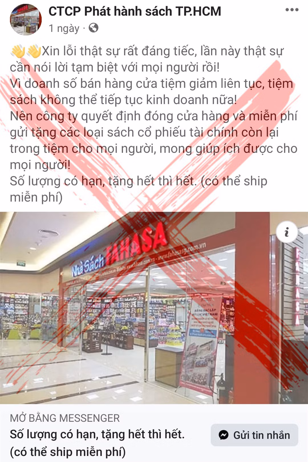 Bi don sap giai the, Fahasa kinh doanh ra sao?