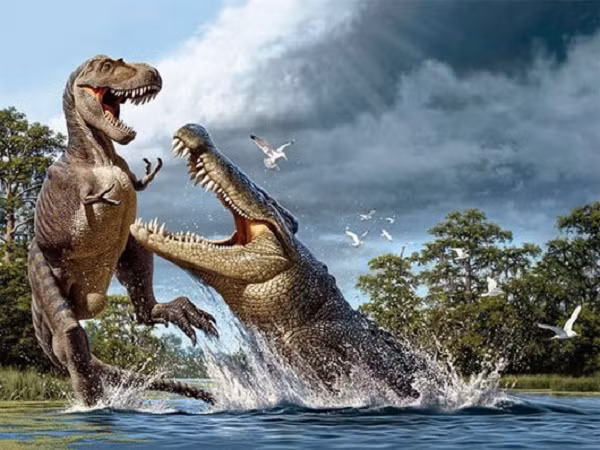 Quái vật ăn khủng long đáng sợ được đặt tên là Deinosuchus schwimmeri, biệt danh "cá sấu kinh hoàng". Nếu như những con cá sấu cỡ lớn, dài 4-5 m ngày nay đủ gây kinh sợ thì con cá sấu cổ đại này quả thực là "vua quái vật": nó dài tới 10 m, tương đương chiều dài của một con khủng long bạo chúa cỡ trung bình.