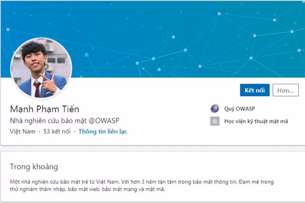 Xuất hiện cùng Hiếu PC còn có một hacker khác là ManhNho có tên thật là Phạm Tiến Mạnh (nickname khác là Bé Mây). Đây cũng một hacker mũ trắng nổi tiếng từng được Apple vinh danh hồi tháng 3/2022.