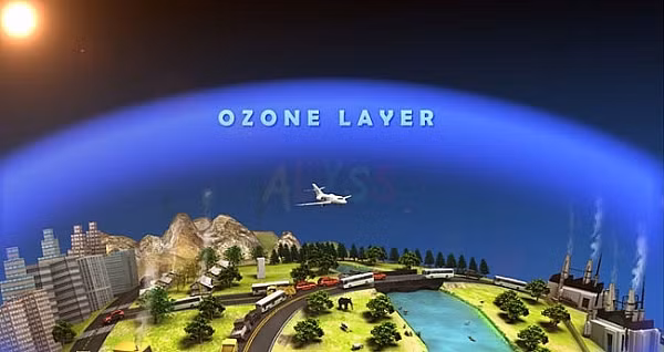 Nghiên cứu khí quyển vào giữa những năm 1970 cho thấy, tầng ozone - nơi hấp thụ phần lớn bức xạ tia cực tím của Mặt trời, có thể bị suy giảm do các hóa chất công nghiệp chlorofluorocarbons (CFC).