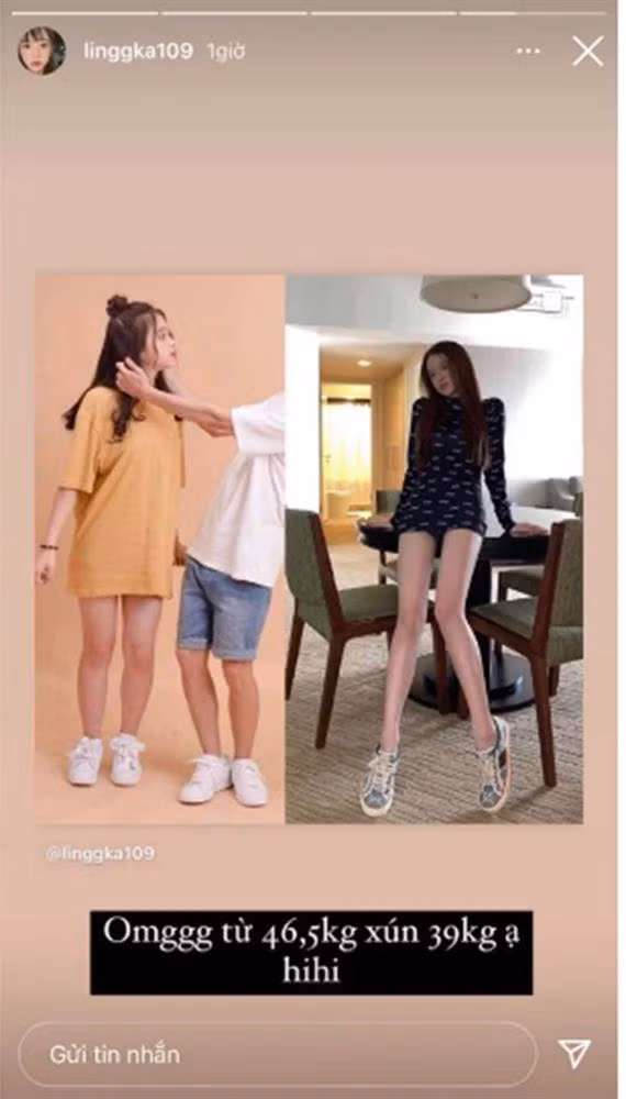Mới đây, Linh Ka đã đăng ảnh so sánh cách đây vài năm và hiện tại khiến không ít người bất ngờ. Bản thân cô nàng cũng không giấu nổi sự ngạc nhiên khi ngoại hình lại thay đổi nhiều đến như vậy.