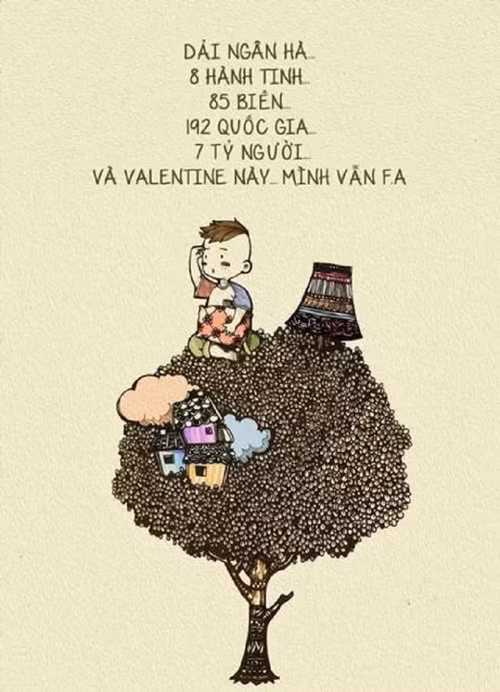 Biển người mênh mông nhưng có những người mãi vẫn cứ "Chuyện chàng cô đơn mãi" trong mùa Valentine.