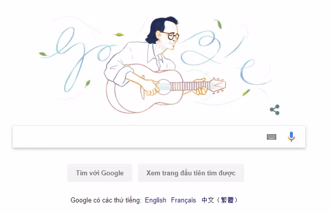 Google vinh danh nhac si Trinh Cong Son nhan ky niem sinh nhat