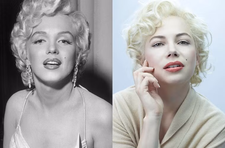 Michelle Williams từng vào vai Marilyn Monroe trong phim "My Week With Marilyn" (Một tuần với kiều nữ) và nữ diễn viên cho biết cô quyết định nhận vai diễn này vì tình yêu với Marilyn.