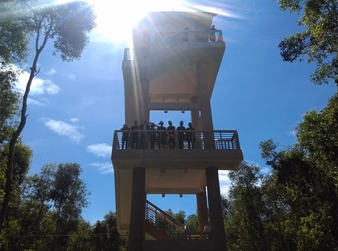 Vào sâu một chút bạn sẽ gặp tiếp một tháp canh có độ cao tương đương với tháp canh mà bạn gặp lúc đầu tiên.