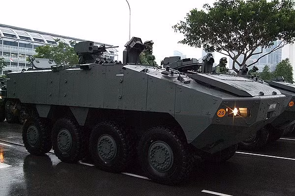 Terrex 8x8 có thể chở 13 lính. Ảnh: Limkopi.
