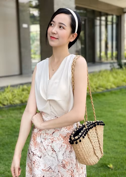 Kim Oanh kín tiếng về chuyện tình cảm. Ảnh: FB Kim Oanh
