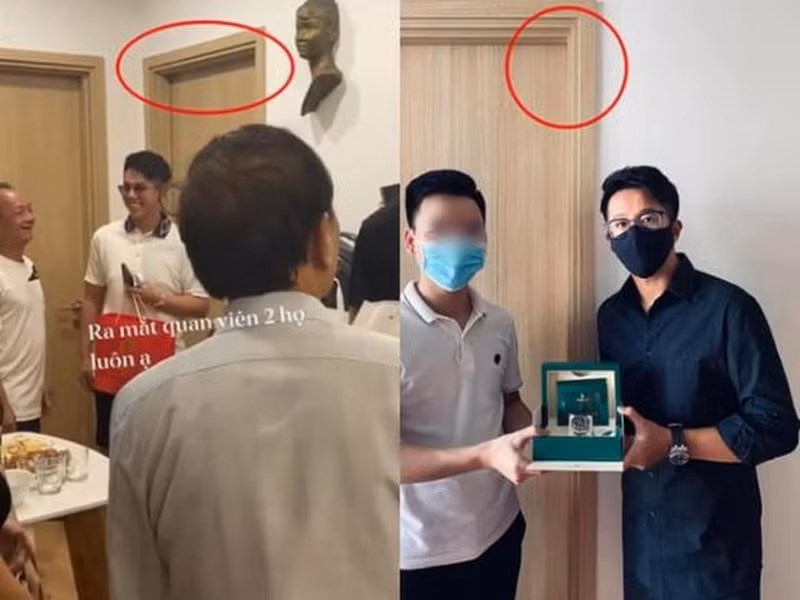 Cũng trong tháng 7/2021, Matt Liu đăng tải hình ảnh tậu đồng hồ tiền tỷ. Đáng chú ý, bức ảnh tiết lộ cánh cửa phía sau Matt Liu rất giống với cửa phòng tại nhà riêng của bố mẹ Hương Giang. Ảnh: Công lý và xã hội