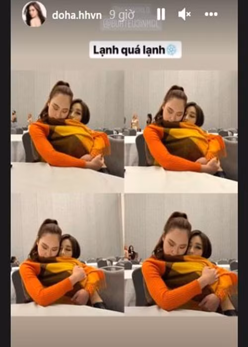 Mới chỉ vài ngày tham gia Miss World 2021 - Hoa hậu Thế giới 2021 nhưng Đỗ Thị Hà đã có nhiều cô bạn thân. Đại diện Việt Nam tỏ ra thân thiết nhất với đại diện Mông Cổ. Cả hai là bạn cùng phòng. Ảnh chụp màn hình