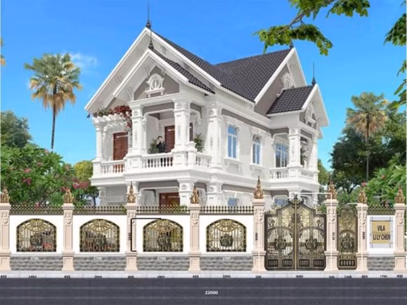"Ngọc nữ Bolero" có cuộc sống sang chảnh không thua kém Ngọc Trinh. Tháng 10/2021, Lily Chen khoe căn biệt thự rộng hơn 2000 mét vuông đang xây dựng ở Tây Ninh. Ảnh: Công lý và xã hội
