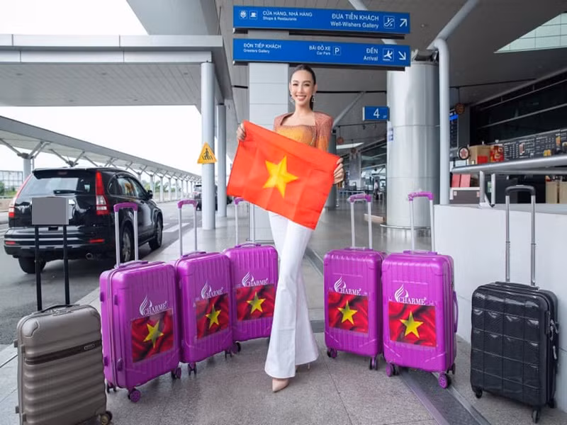 Mới đây, Nguyễn Thúc Thùy Tiên sang Thái Lan để tham gia Miss Grand International 2021 - Hoa hậu Hòa bình Quốc tế 2021. Ảnh: FB Thùy Tiên