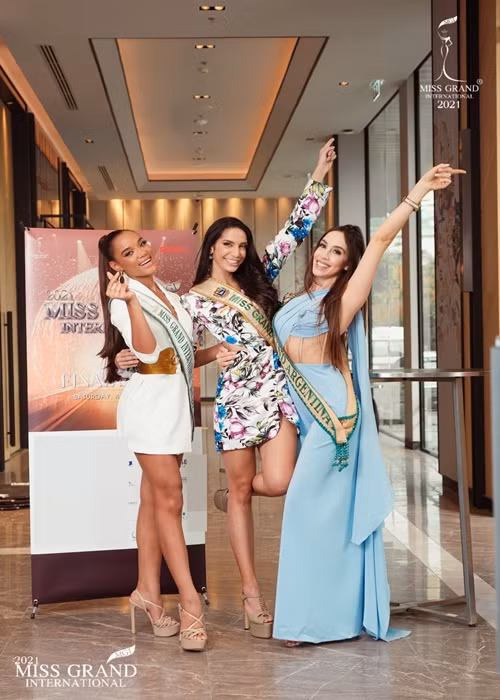 Nhiều thí sinh Hoa hậu Hòa bình Quốc tế 2021 đã đến Thái Lan. Ảnh: FB Miss Grand International