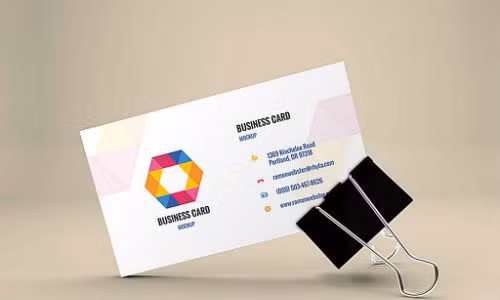 Tránh sử dụng các hình ảnh chứa sắc nhọn như dao, kiếm trên logo khi thiết kế danh thiếp vì nó dễ tạo nguồn năng lượng tiêu cực. Ảnh: Card Design Ideas.