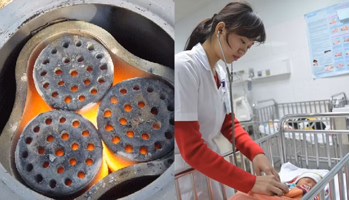 4 người nguy kịch, bé 18 tháng tuổi tử do sưởi than 4 nguoi nguy kich, be 18 thang tuoi tu do suoi than