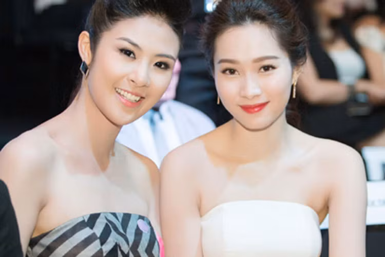 Sở hữu nhan sắc xinh đẹp, tham dự một sự kiện thời trang, Ngọc Hân và đàn em kém 2 tuổi hút mọi ánh nhìn. Ảnh: An ninh thủ đô