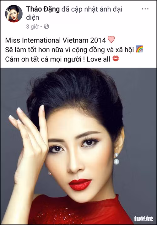Dang Thu Thao quyet tu bo danh hieu Hoa hau Dai duong 2014-Hinh-3