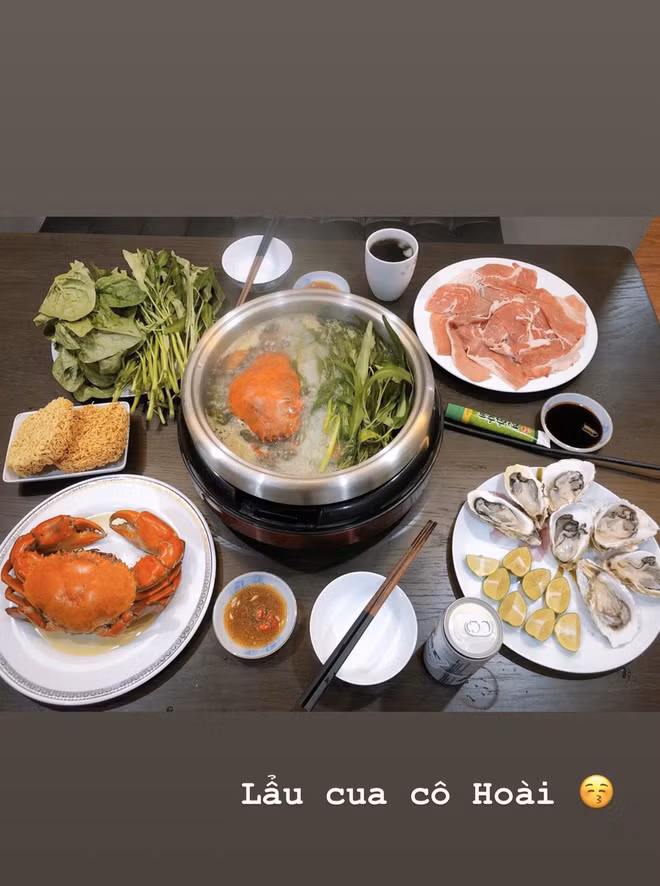 Những mâm cơm rất ngon mắt của Thu Hoài