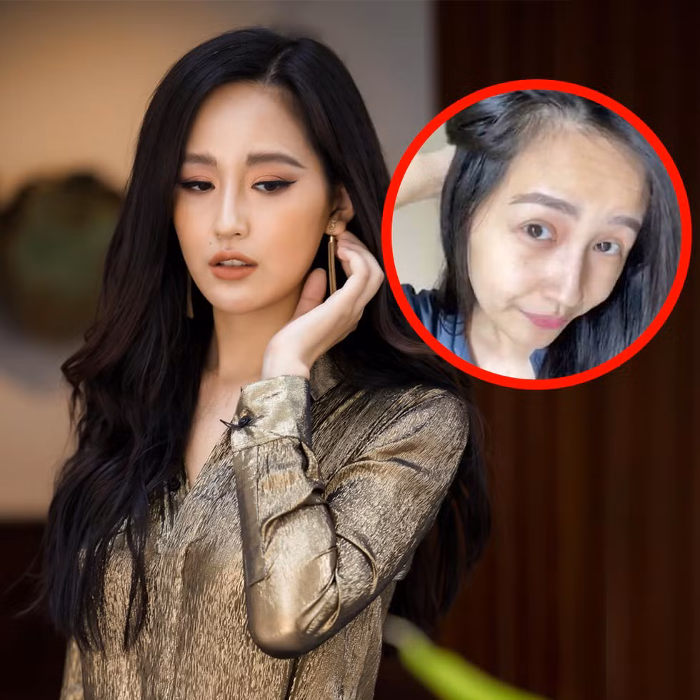 Nàng hậu sinh năm 1988 cũng tiết lộ, cô thậm chí chưa chải đầu trước khi quay video. Có thể thấy, ở tuổi 32, Mai Phương Thúy đã lộ rõ bọng mắt, gương mặt nhợt nhạt khi chưa son phấn.