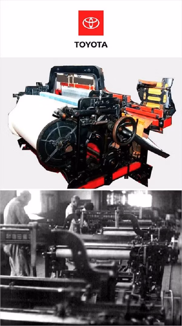 Toyota được sáng lập vào năm 1926 với tên gọi Toyoda Automatic Loom Works, Ltd. bởi Sakichi Toyoda, nhà phát minh ra hàng loạt các mẫu máy dệt thủ công và tự động. Sản phẩm ấn tượng nhất trong số đó là Toyoda Automatic Loom, Type G, một máy dệt hoàn toàn tự động tốc độ cao với khả năng thay đổi con thoi mà không cần ngừng và hàng tá các phát minh khác.