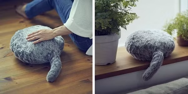 Qoobo, chú mèo robot không đầu và thú cưng mới được yêu thích của Nhật Bản.