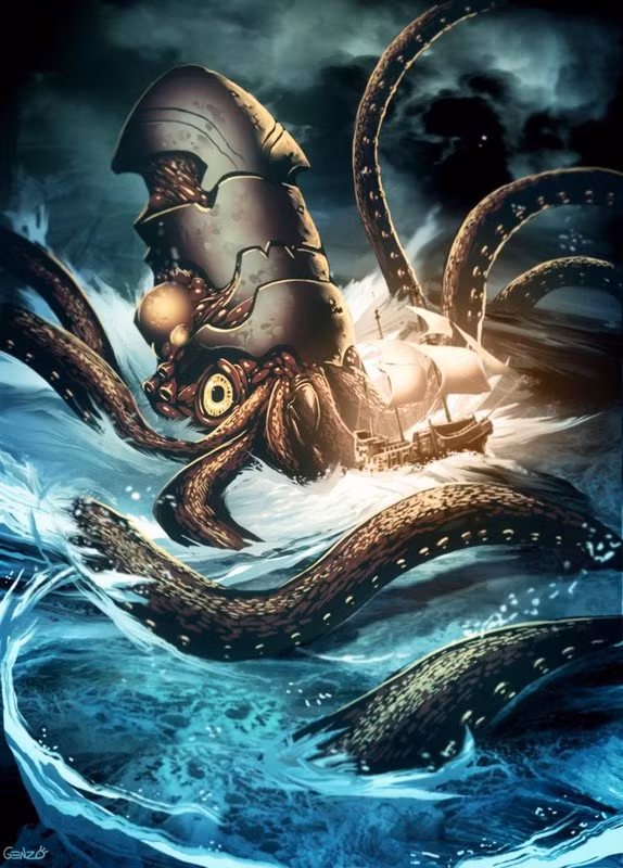 Thậm chí, Kraken không ít lần chủ động tấn công tàu thuyền đi biển. Hậu quả là toàn bộ thành viên thủy thủ đoàn và hành khách thiệt mạng cùng con tàu xấu số.