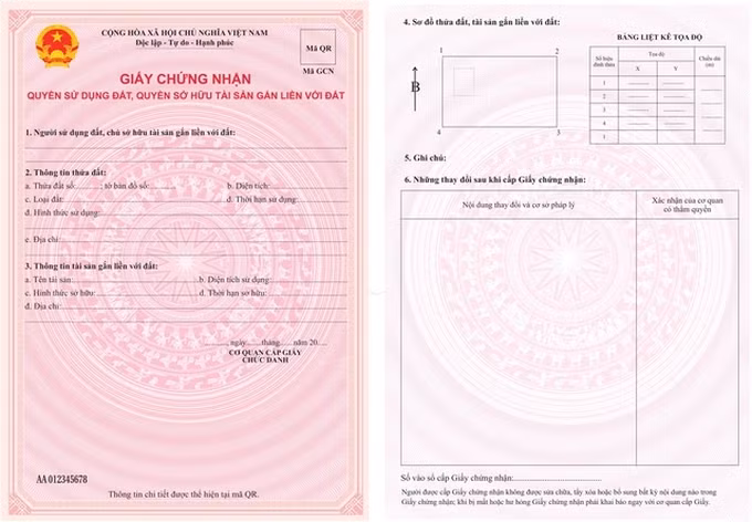 Chính thức cấp sổ đỏ mẫu mới, tra 5 thông tin qua mã QR Chinh thuc cap so do mau moi, tra 5 thong tin qua ma QR