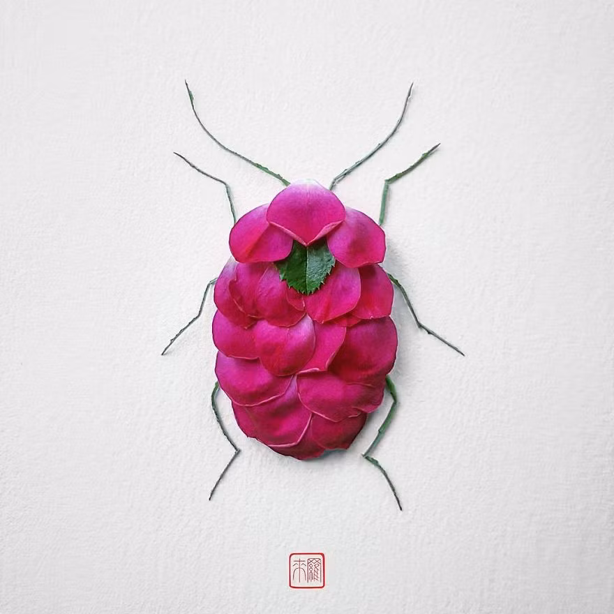 Tưởng như rất đơn giản, thế nhưng mỗi sáng tạo đến ngốn của nghệ sĩ Raku không ít thời gian, tâm huyết, công sức. (Nguồn Bored Panda)